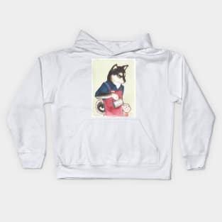 Barista Shiba Kids Hoodie